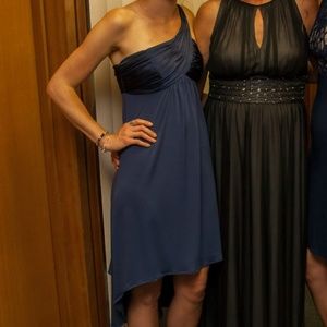 Formal navy blue dress